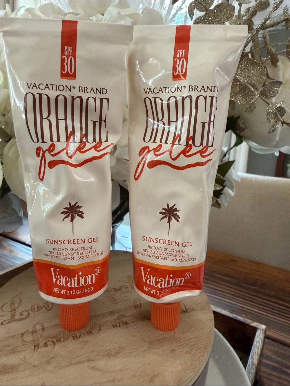 2 🍊Vacation Orange Gelee Sunscreen SPF 30 gel 3.12 oz new sealed no box lot of 2